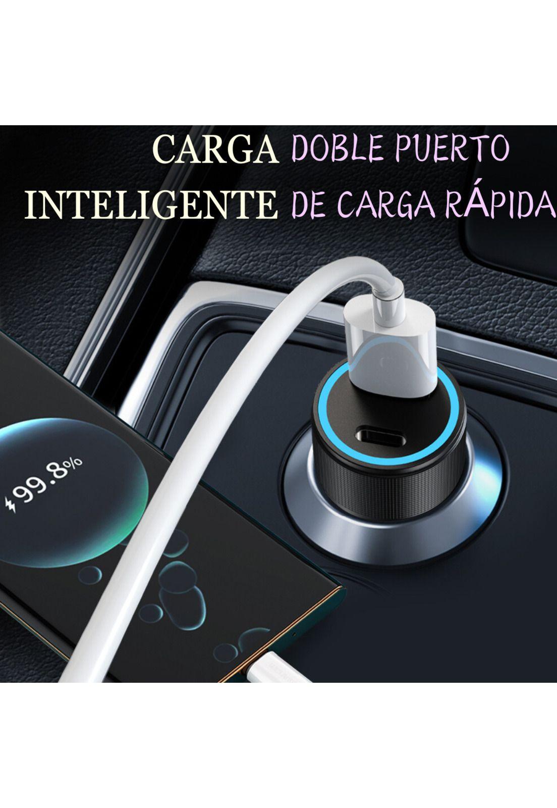 Cargador de Auto 12V 42W Max USB-C+ USB Power Delivery Q.C-3