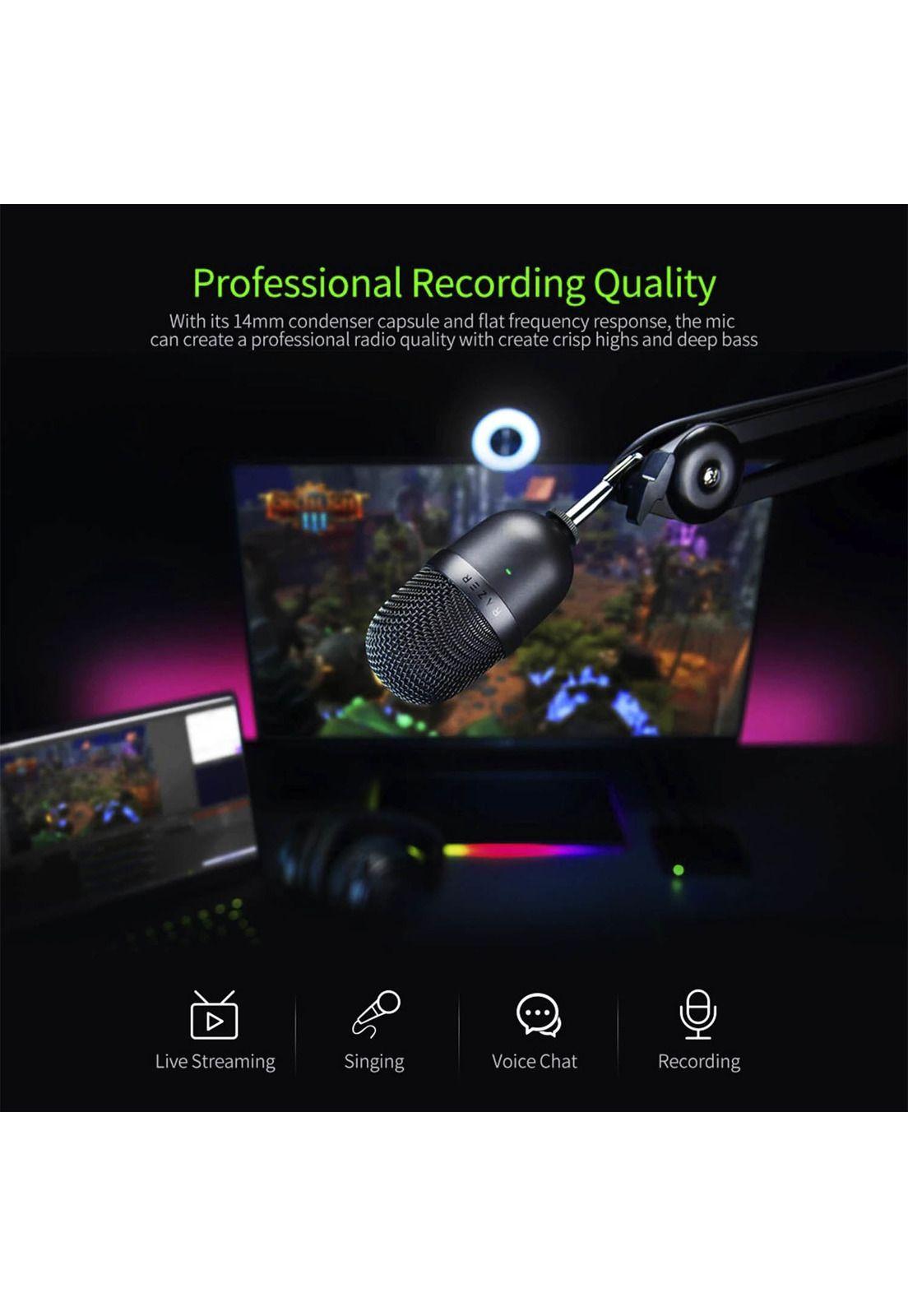 Microfono Razer Seiren Pink Mini Ultra Quart Condensador-2