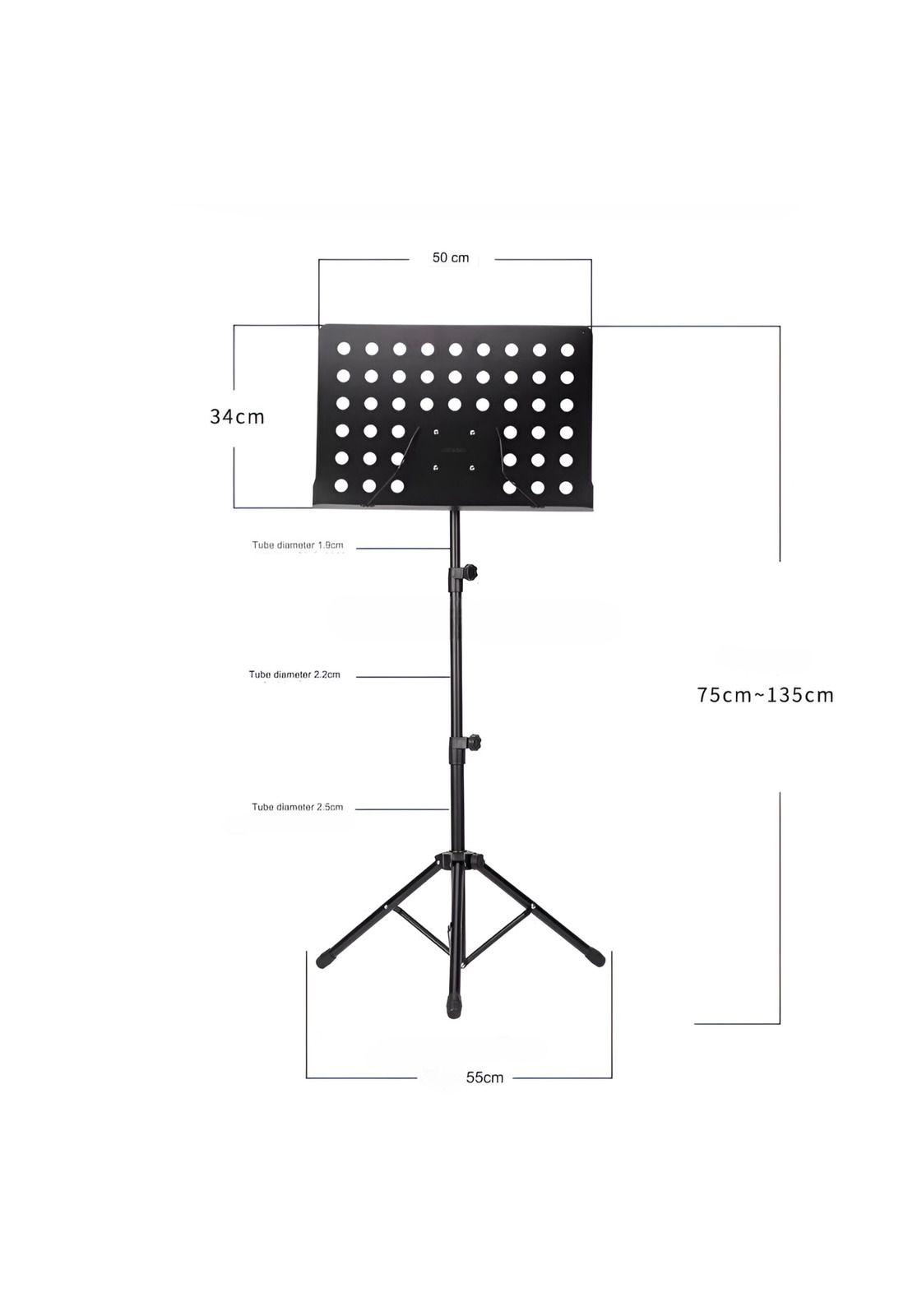 Soporte Atril de Partituras con Altura Ajustable de Aluminio-4