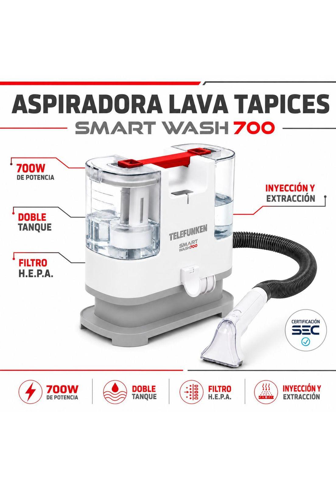Aspiradora Limpia Tapiz Telefunken Smart Wash 700W Multiusos-6