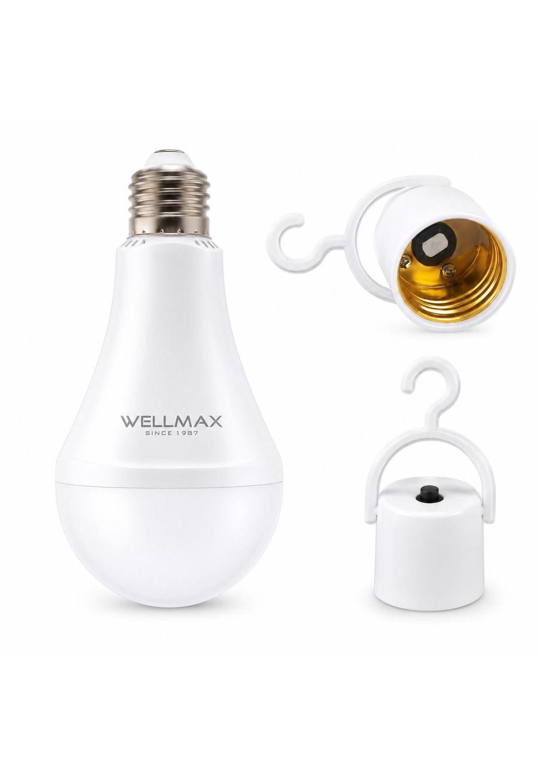 Ampolleta LED Recargable de Emergencia Wellmax Super Nova 9W-2