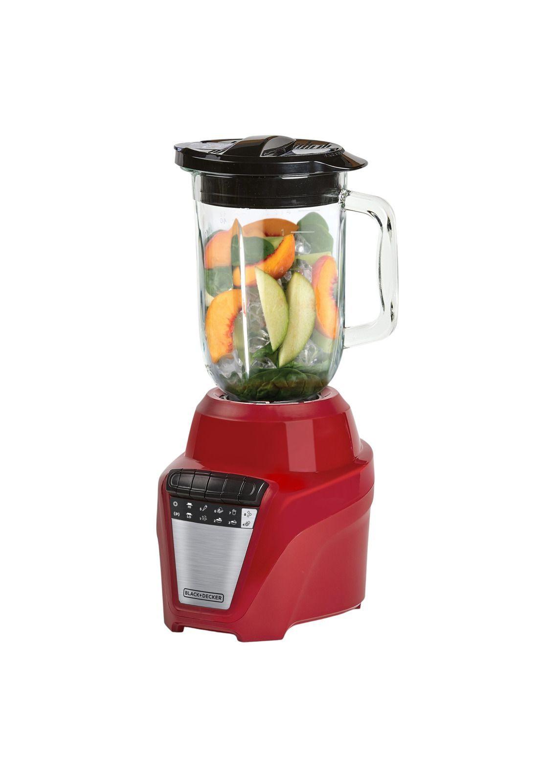 Licuadora Black+Decker Ice Crush 700W Vaso de Vidrio 1.5L Roja-5