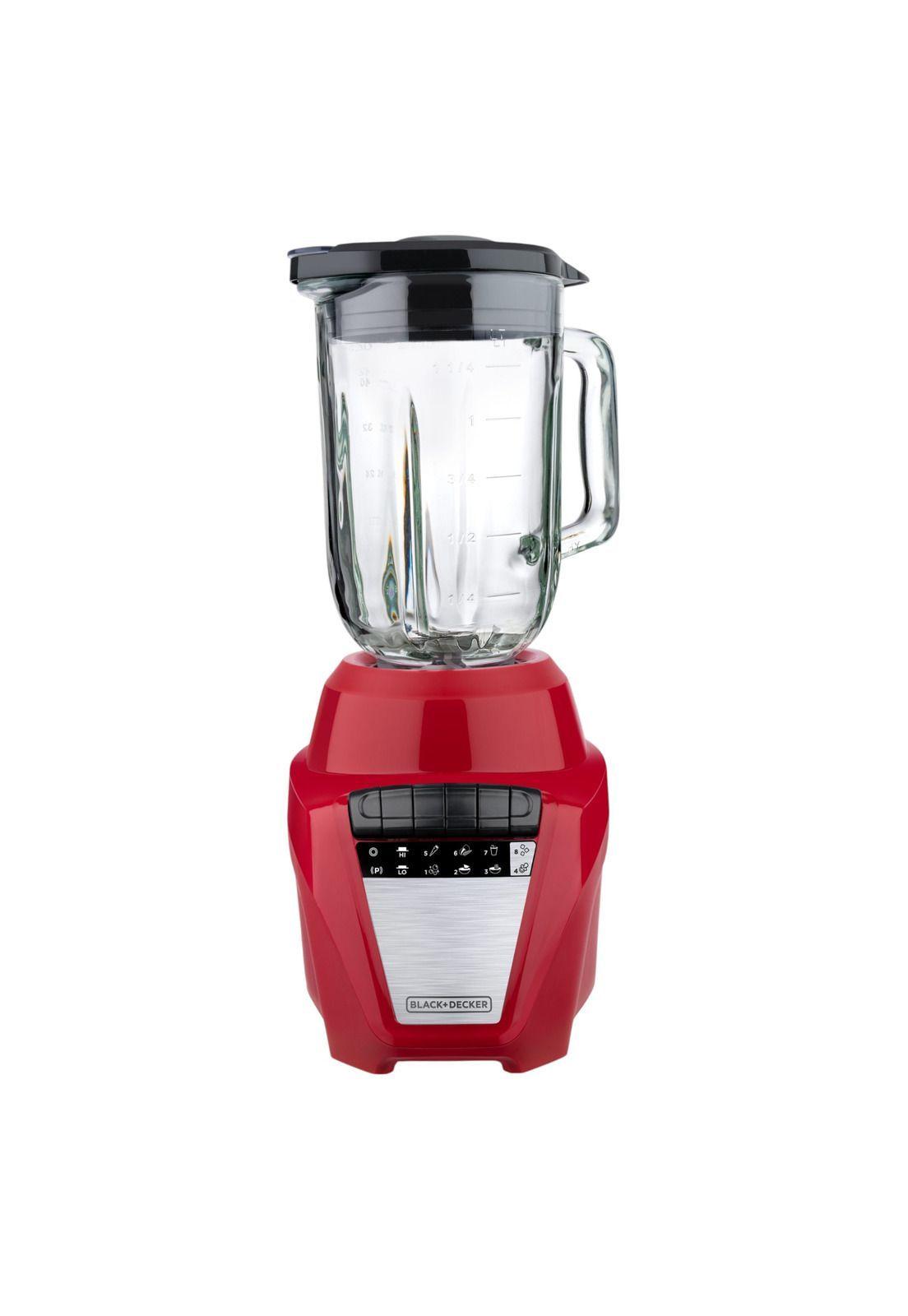 Licuadora Black+Decker Ice Crush 700W Vaso de Vidrio 1.5L Roja-6