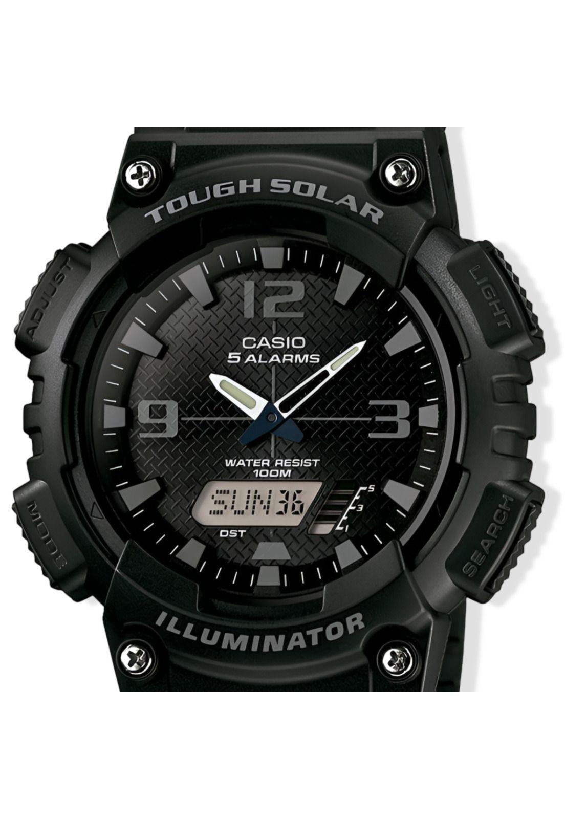 Reloj Casio Solar de Hombre AQ-S810W-1A2VDF Sport Line Black-1
