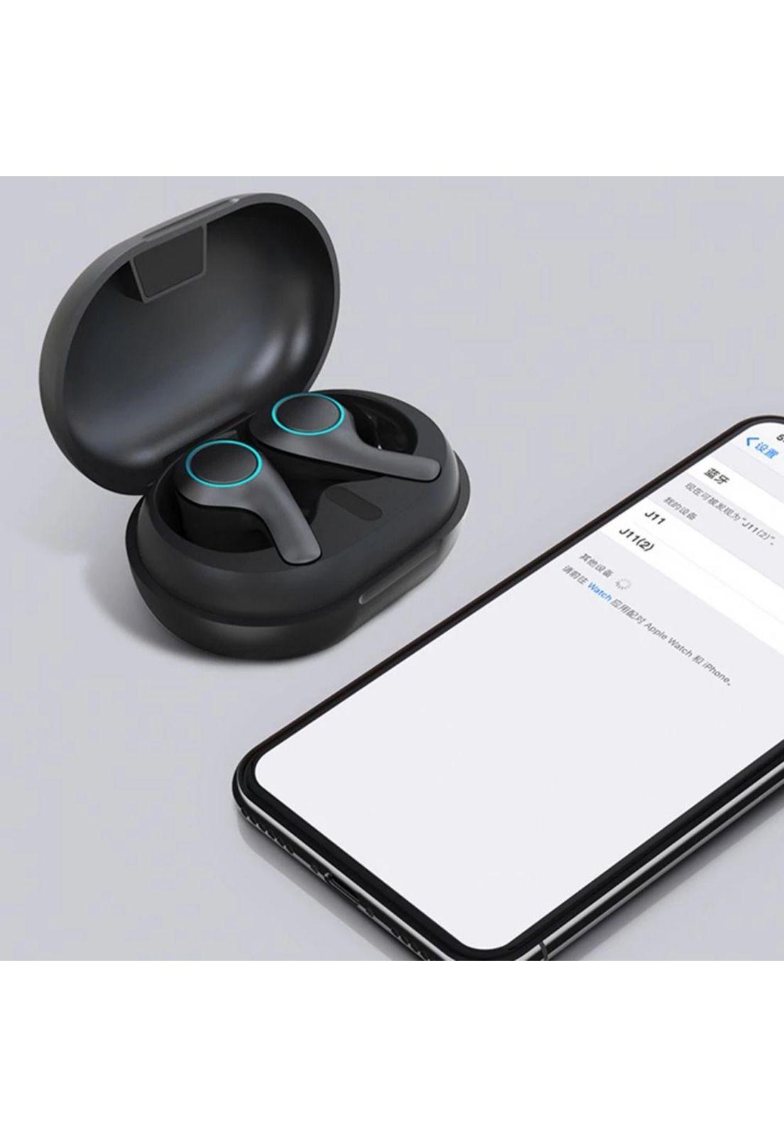 Audifonos Earbuds Inalambricos TWS Touch USB C Black Edition-8
