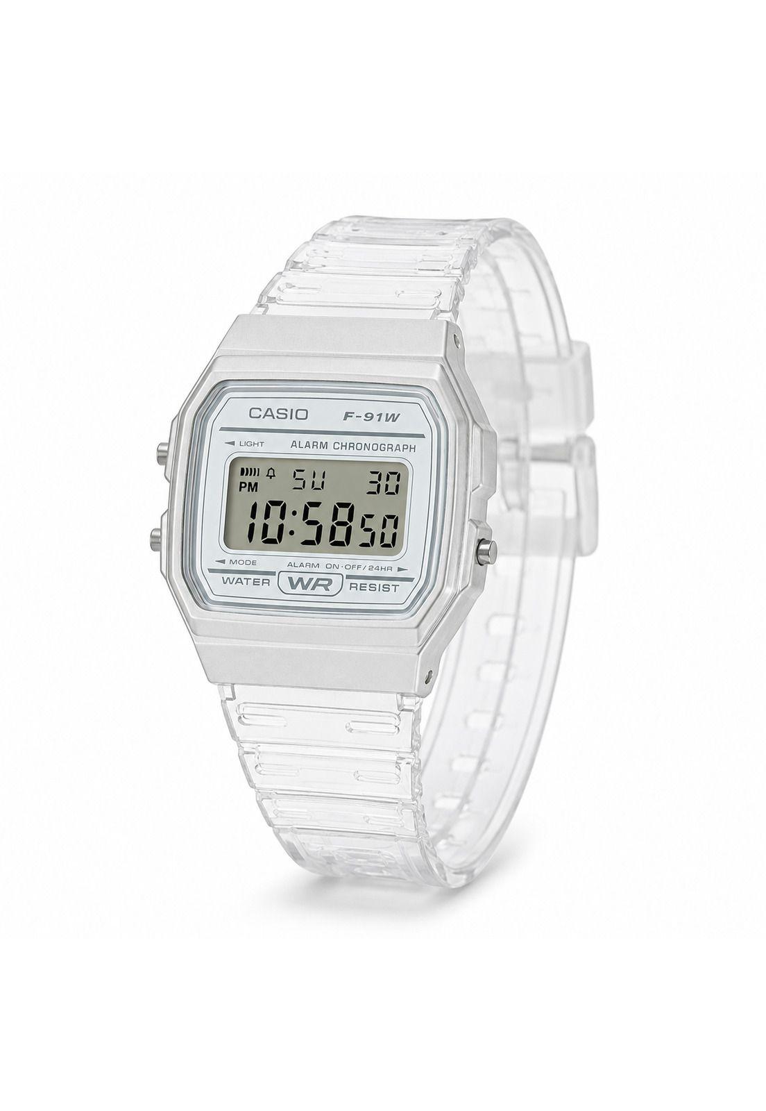 Reloj Digital Casio Mujer Silver F-91WS-7DF-0