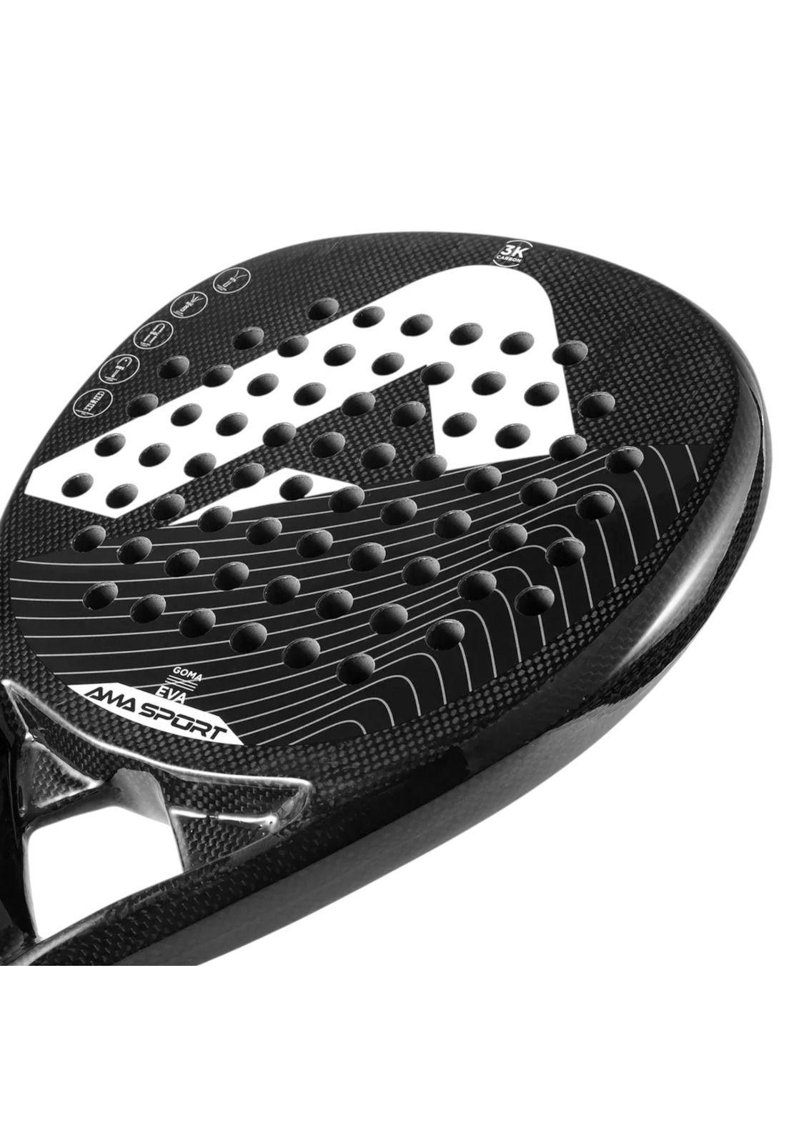 Pala de Padel Ama Sport Fibra de Carbono Reforzada 12K EVA-4