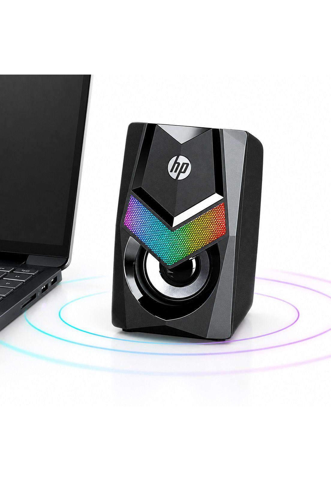 Parlante USB HP Multimedia con Iluminación RGB DHE-6000-3