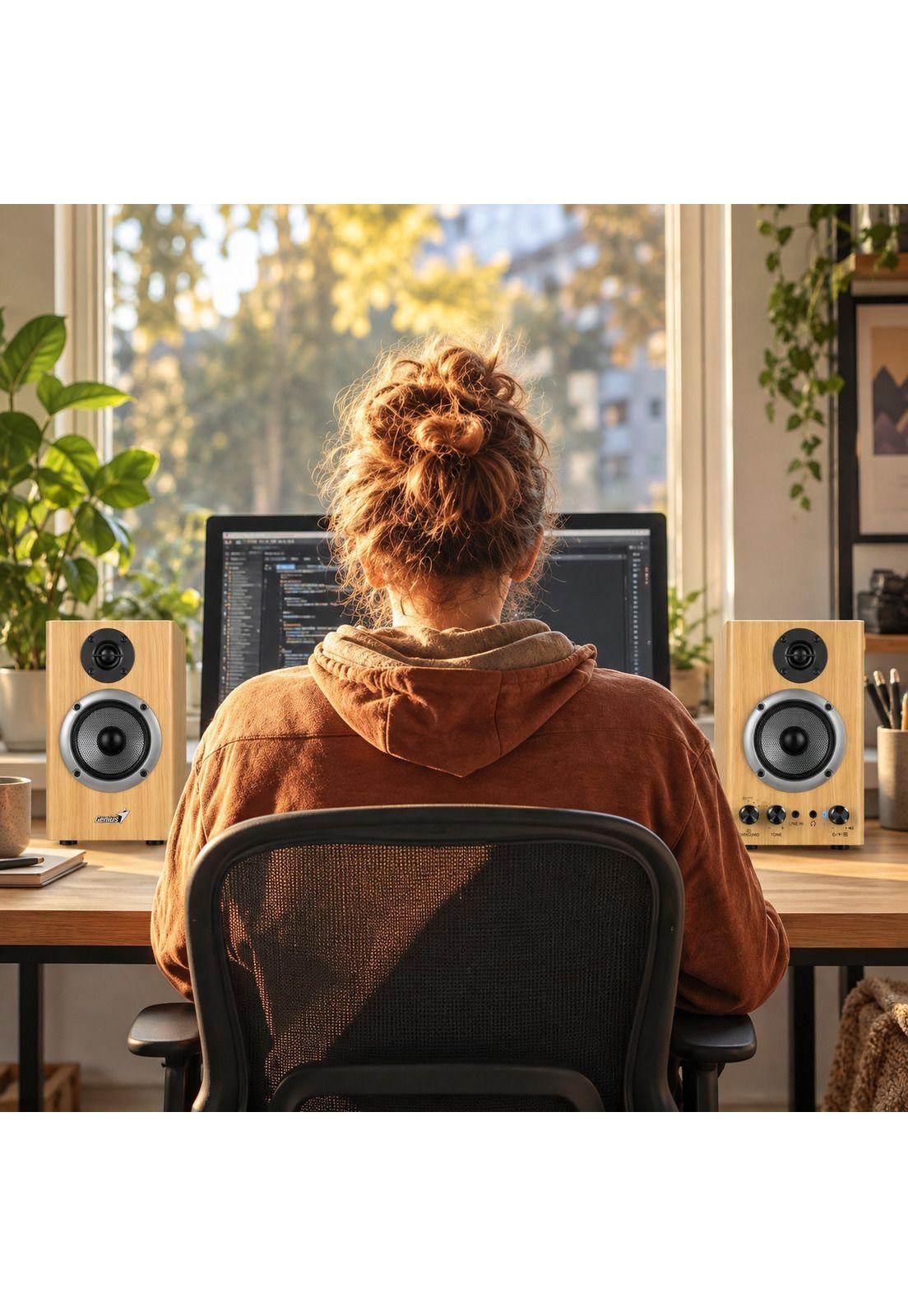 Parlantes Monitores Stereo 20W Audio3D HF520 Bluetooth-4