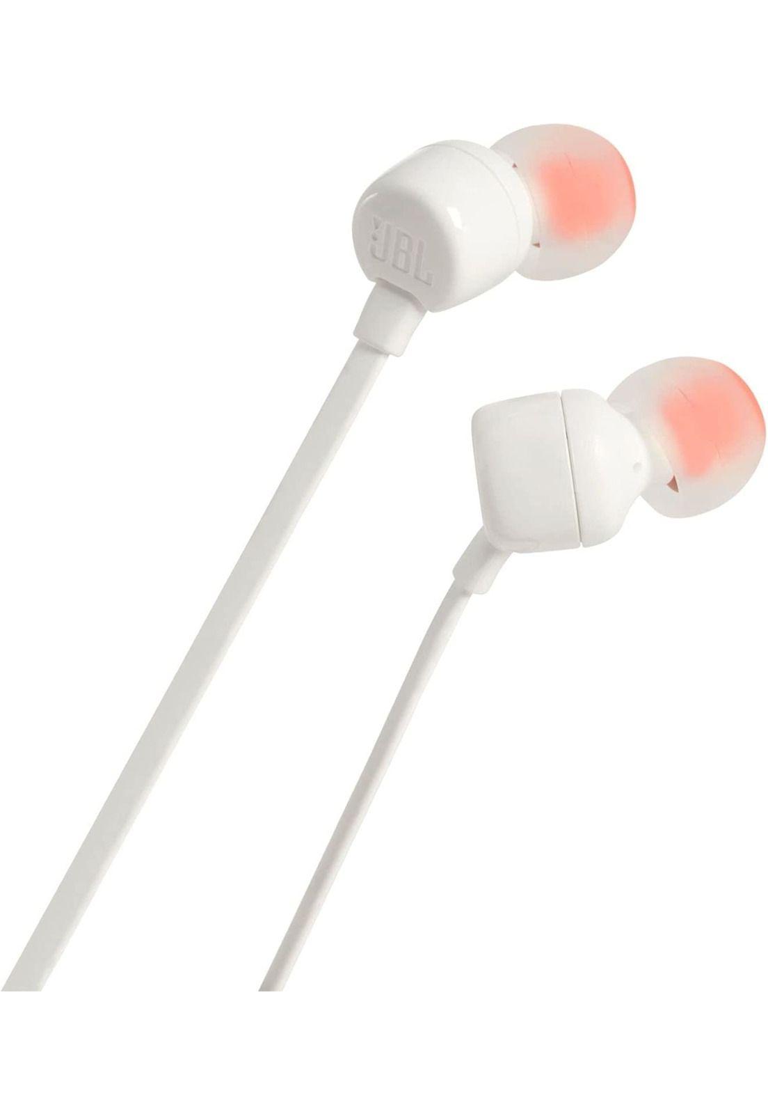 Audífonos JBL T110 Blanco con Manos Libre Tecnología Hi Bass-3
