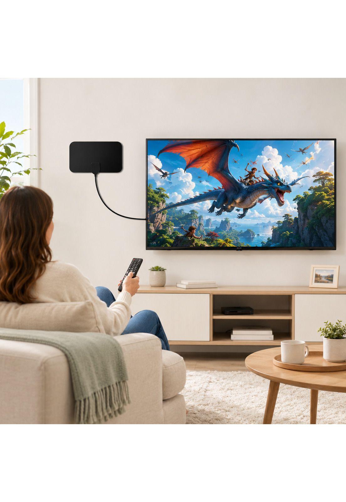 Antena de TV Digital Ultra HD 4K/ FHD de Alta Ganancia TL628-8