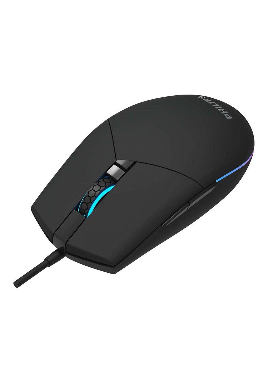 Mouse Philips Multiuso de 6 Botones Retro Iluminado SPK9304-2