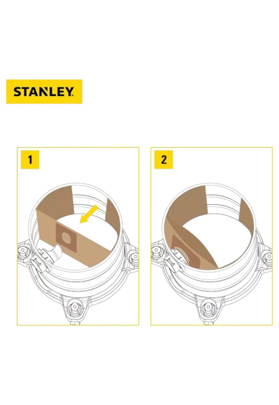 Pack de 3 Bolsas de Repuesto para Aspiradoras Stanley 1228N-5