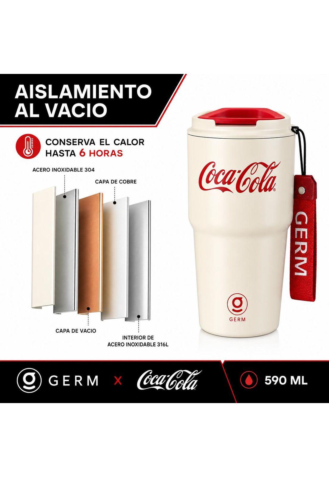 Vaso Térmico MUG Germ Coca-Cola 590ML White Edition-7