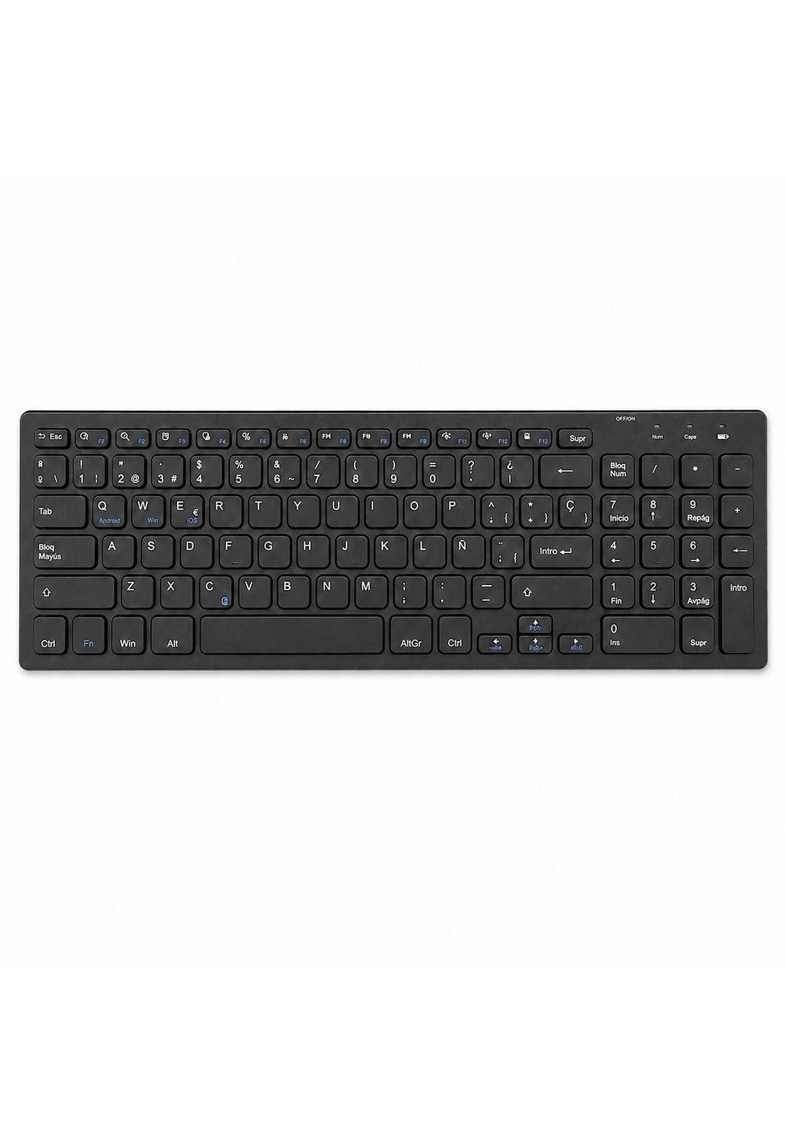 Teclado Inalámbrico Bluetooth Ultra Slim  Multiplataformas-3