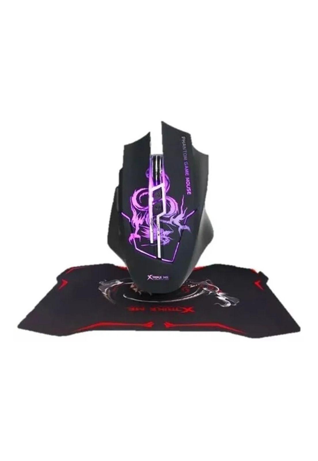 Kit Mousepad + Mouse Gamer Xtrike-Me  con Iluminación Led Rgb-4