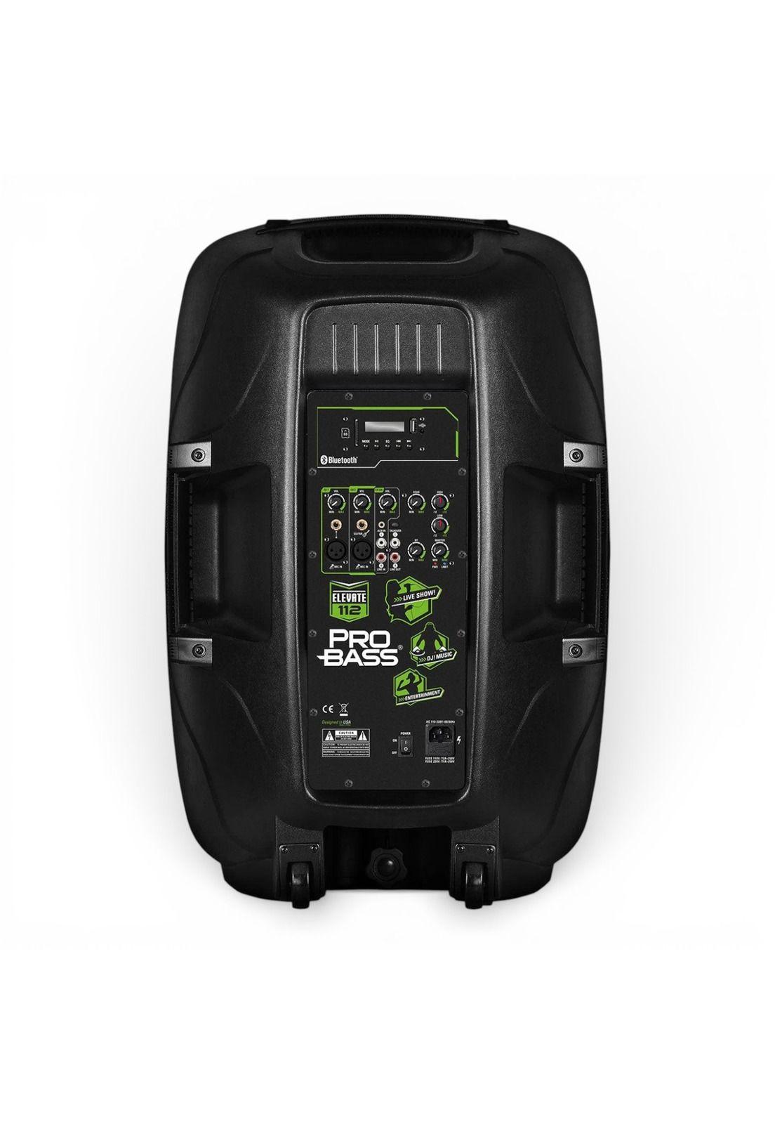 Parlante Activo PROBASS 12" 100W RMS con Bluetooth TWS+Atril-3