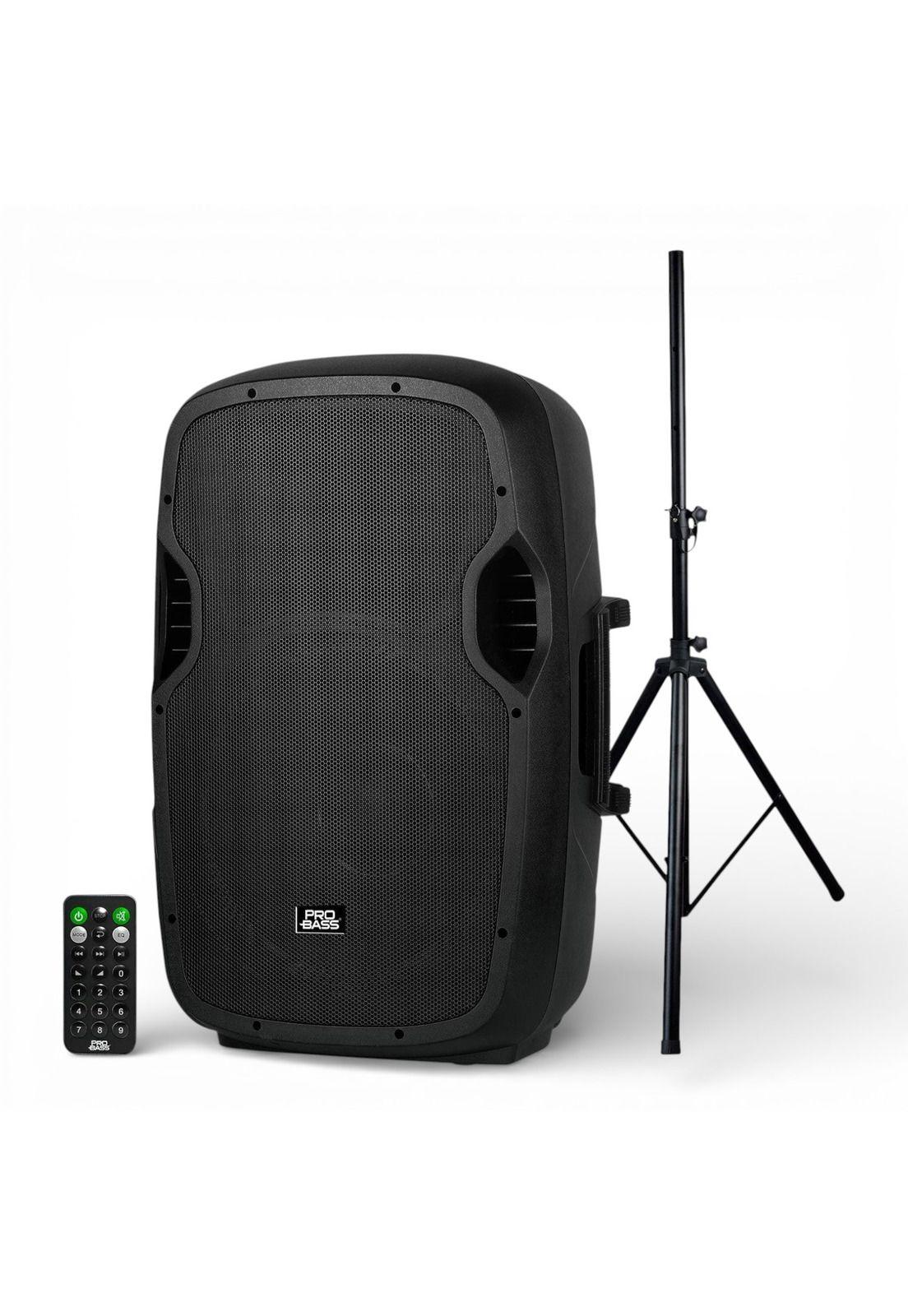 Parlante Activo PROBASS 12" 100W RMS con Bluetooth TWS+Atril-9