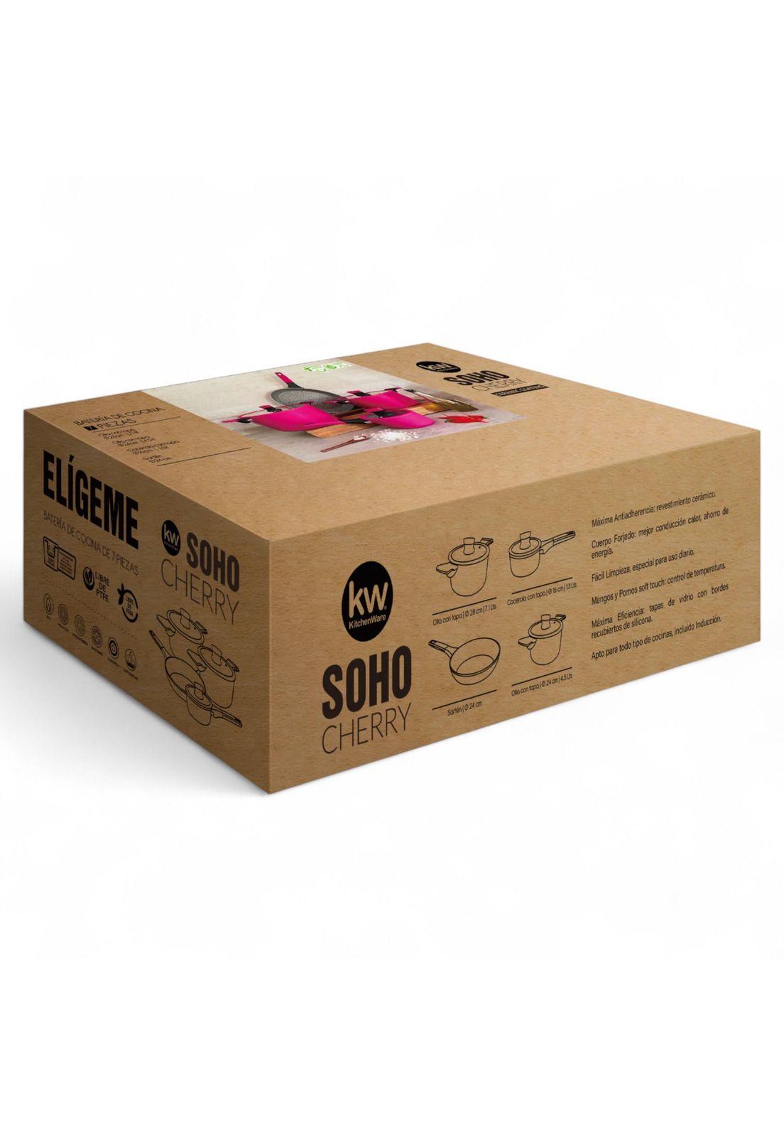 Pack Batería de Cocina Profesional KW Marble Aluminio Cherry-8
