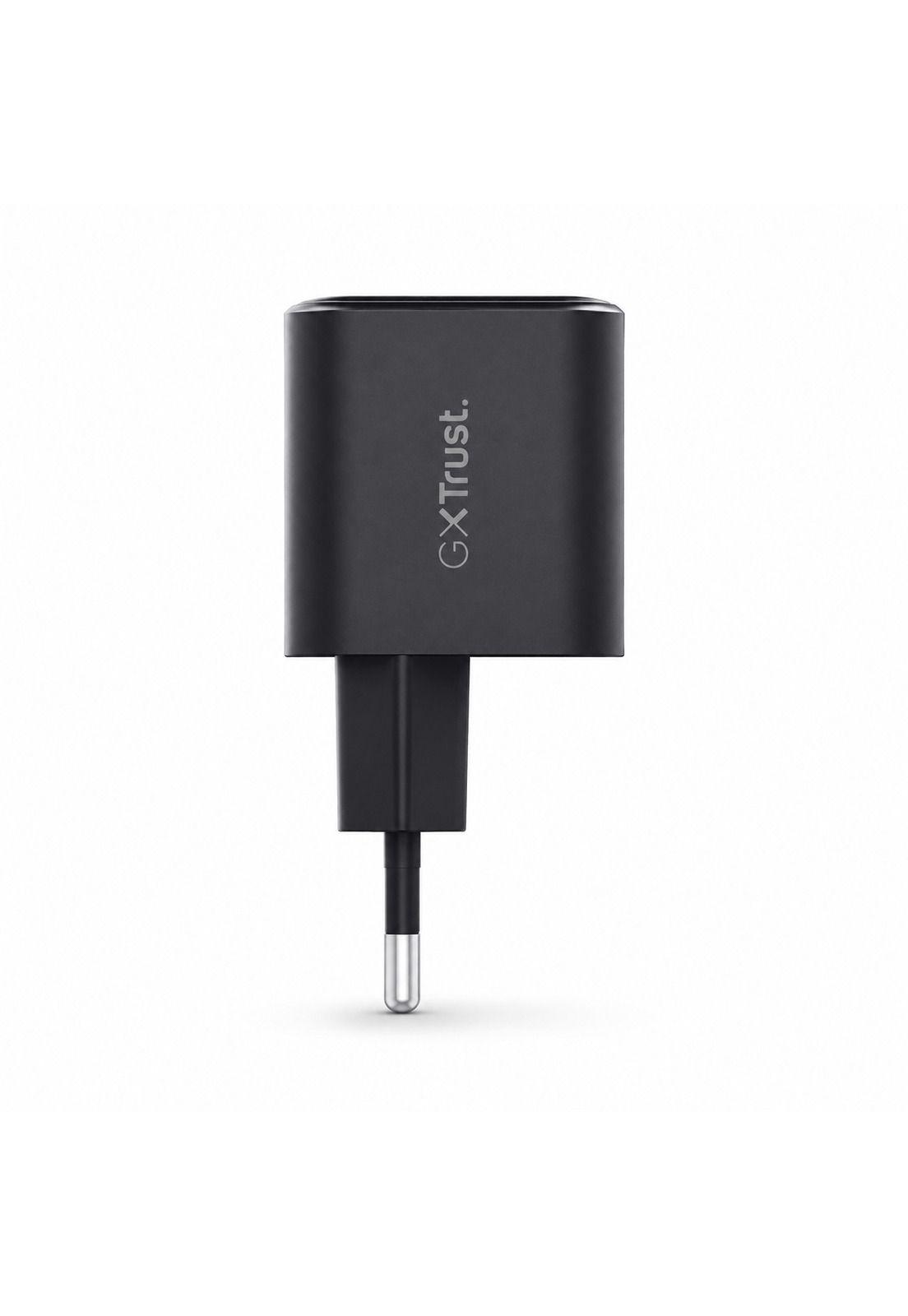 Cargador Trust USB-C GaN 65W PD con Cable USB-C 2MT GXT 1258-3