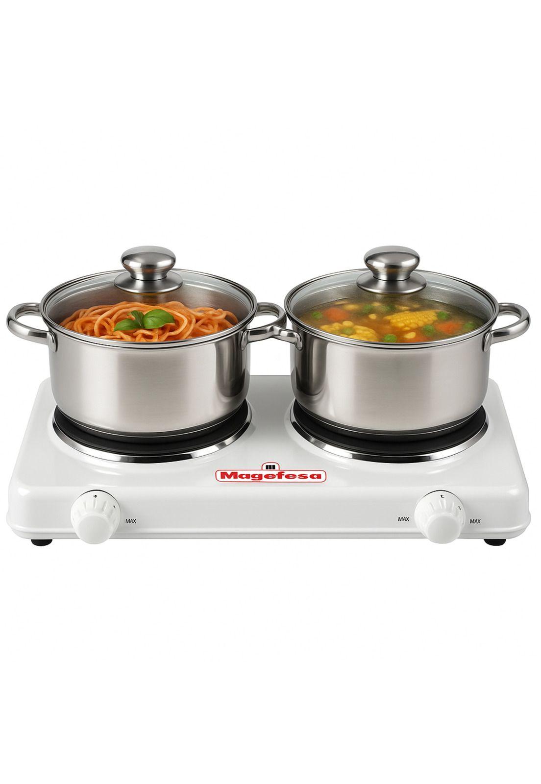 Cocina Eléctrica Multifuncional Magefesa Dual Plate MGF8023-2