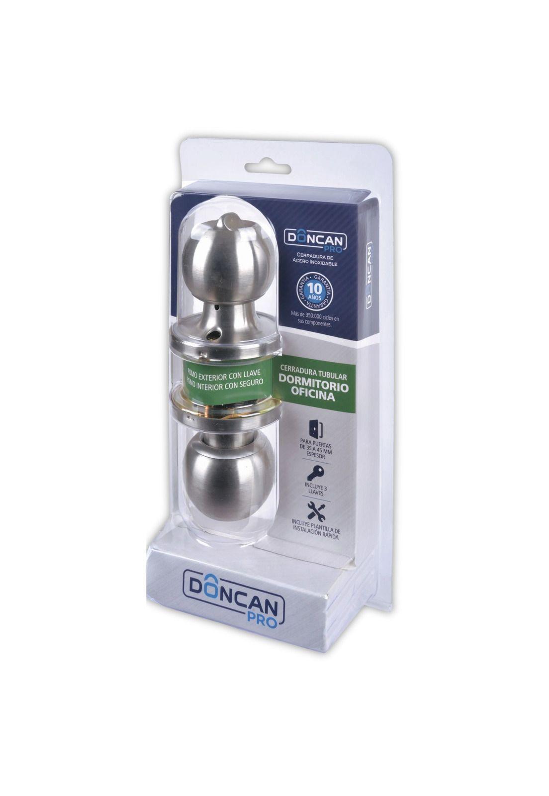 Pack de 3 Cerraduras Dormitorio & Oficina Ac Inox Doncan Pro-8