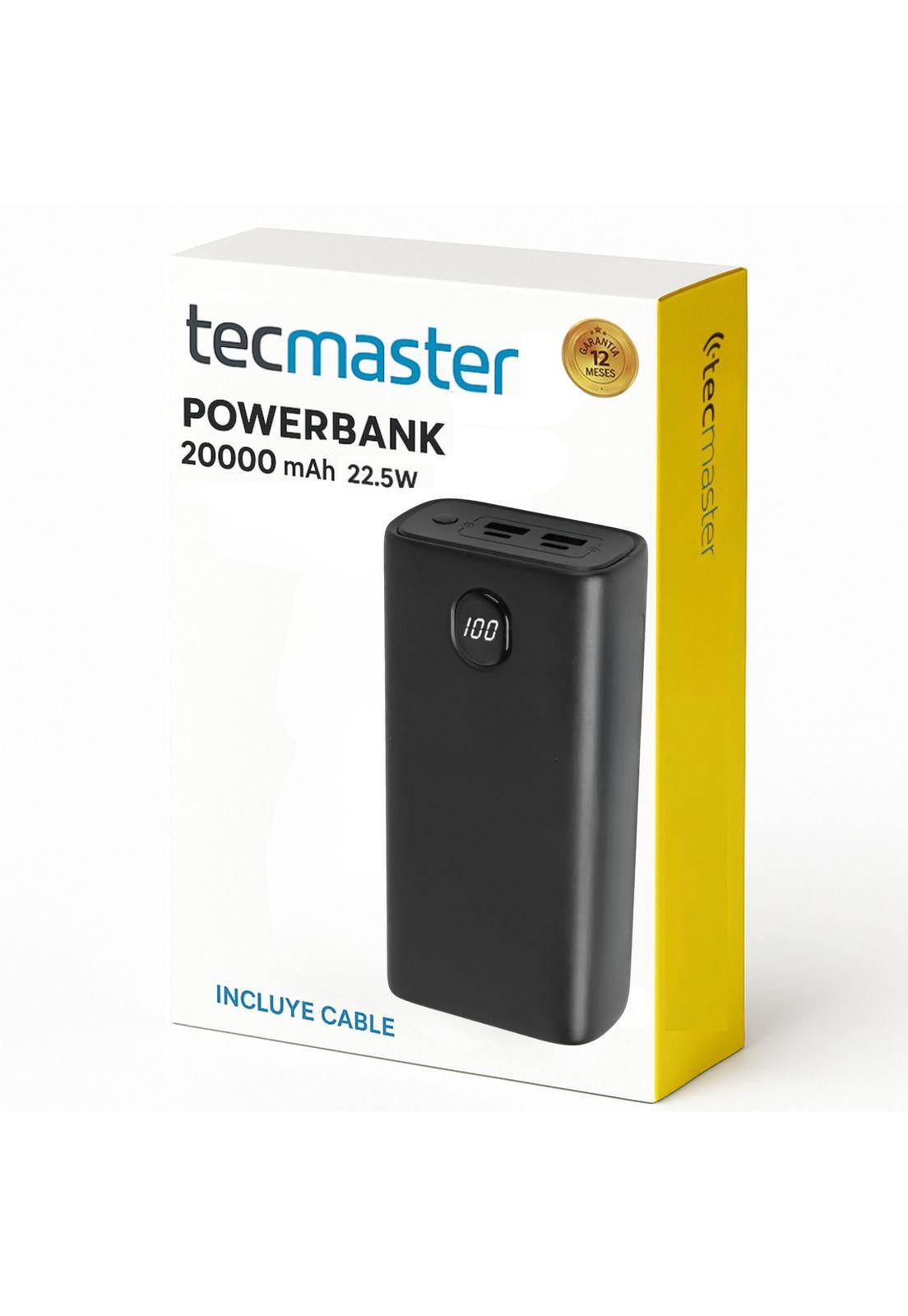 Power Bank Tecmaster de Super Carga Rápida 20.000 mAh /22.5W-7