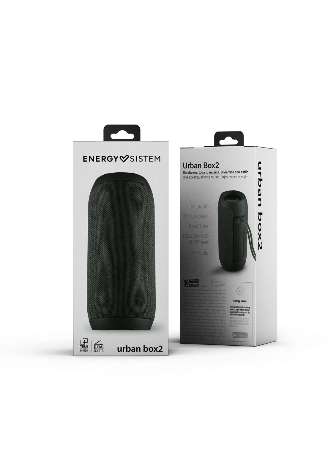 Parlante Energy Sistem Urban Box 2 Onyx 10W TWS BT 5  449323-3