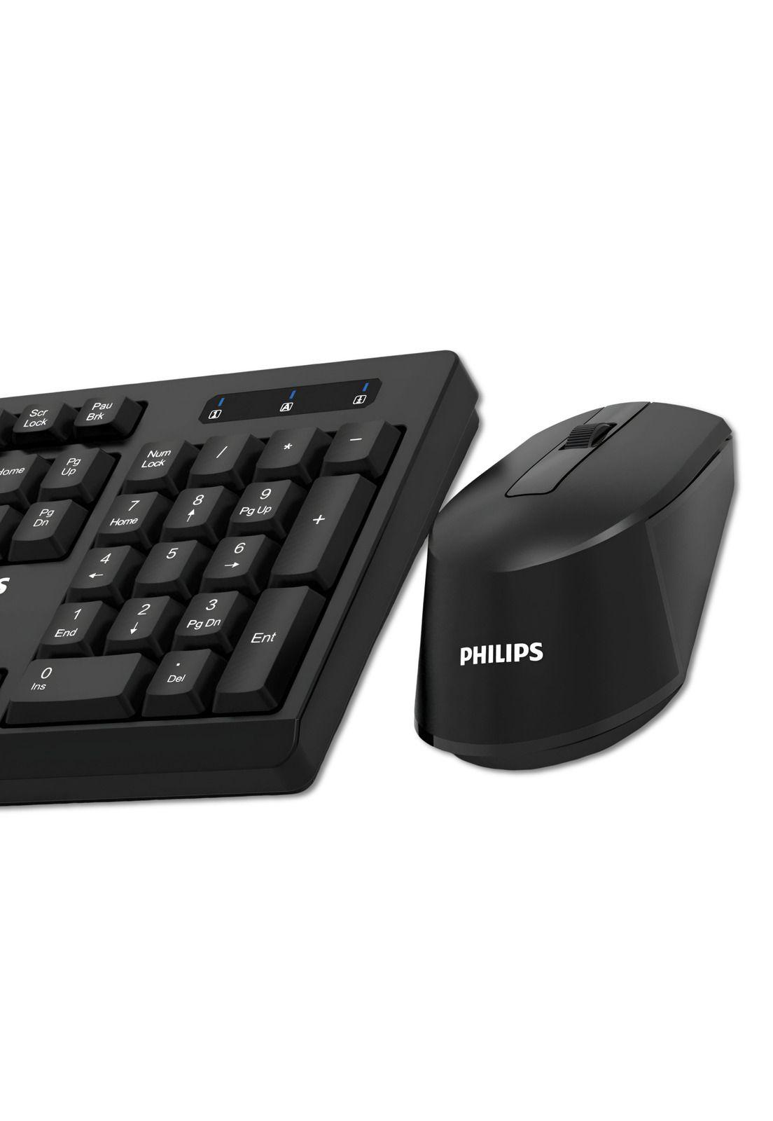 Mouse y Teclado Inalámbrico Philips Quiet Edition USB 2.4Ghz-3