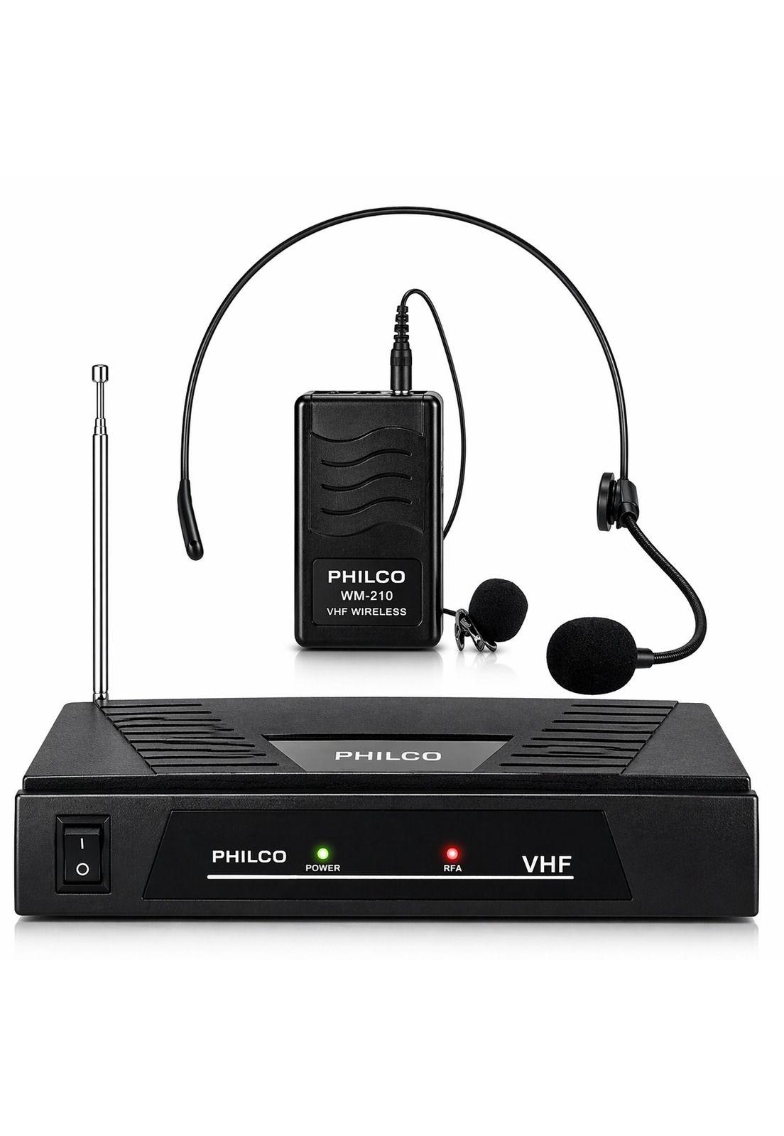 Kit Micrófonos Inalámbricos de Cintillo & Solapa Philco M210-0