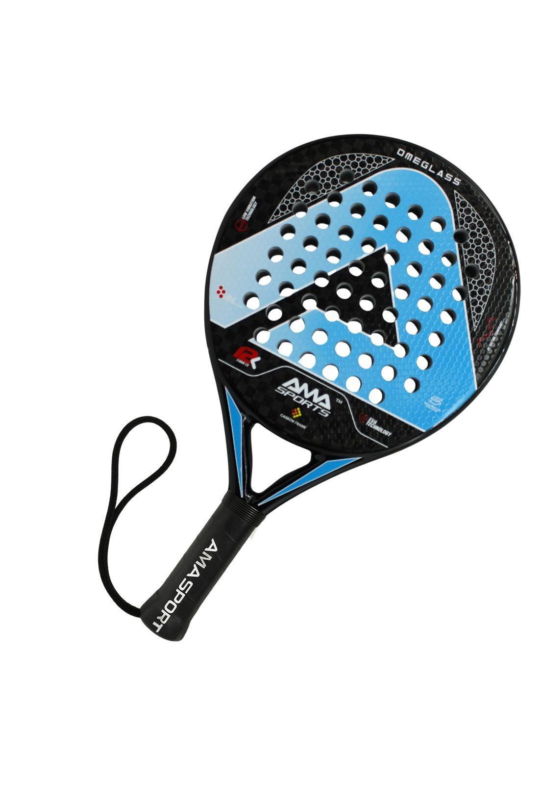 Pala de Padel de Fibra de Carbono  Amasport 12K Omeglas-5