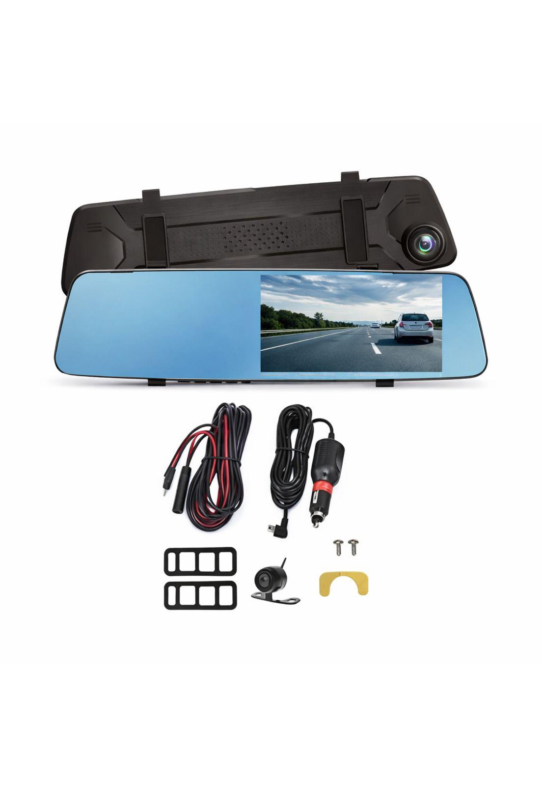 Dashcam Espejo Retrovisor Dual Cámara Frontal y Trasera FHD-7