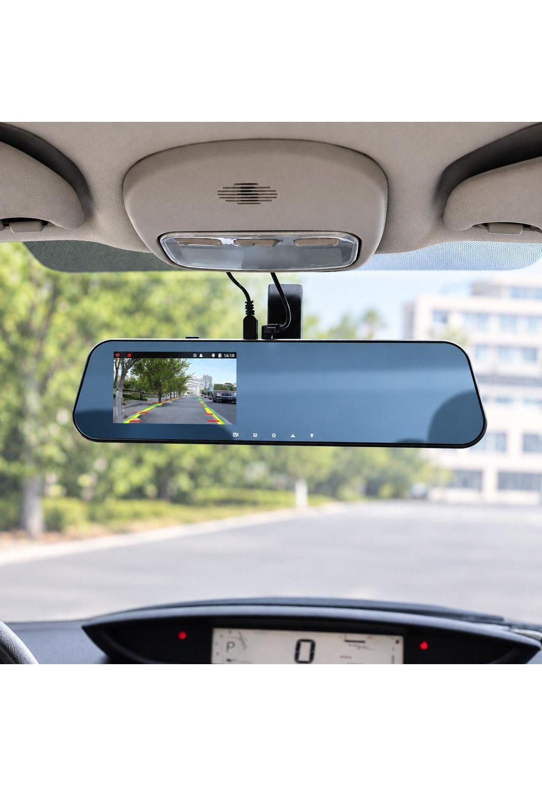 Dashcam Espejo Retrovisor Dual Cámara Frontal y Trasera FHD-7