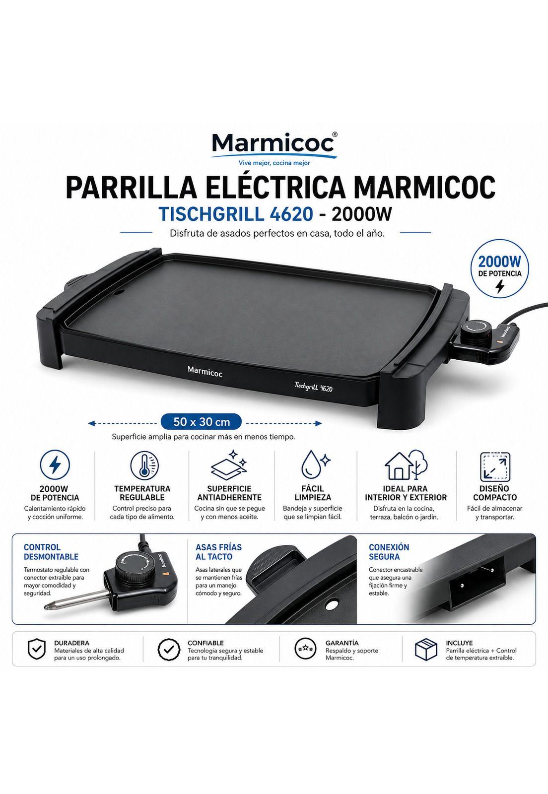 Parrilla Electrica Marmicoc TISCHGRILL 4620 Premium Line-6