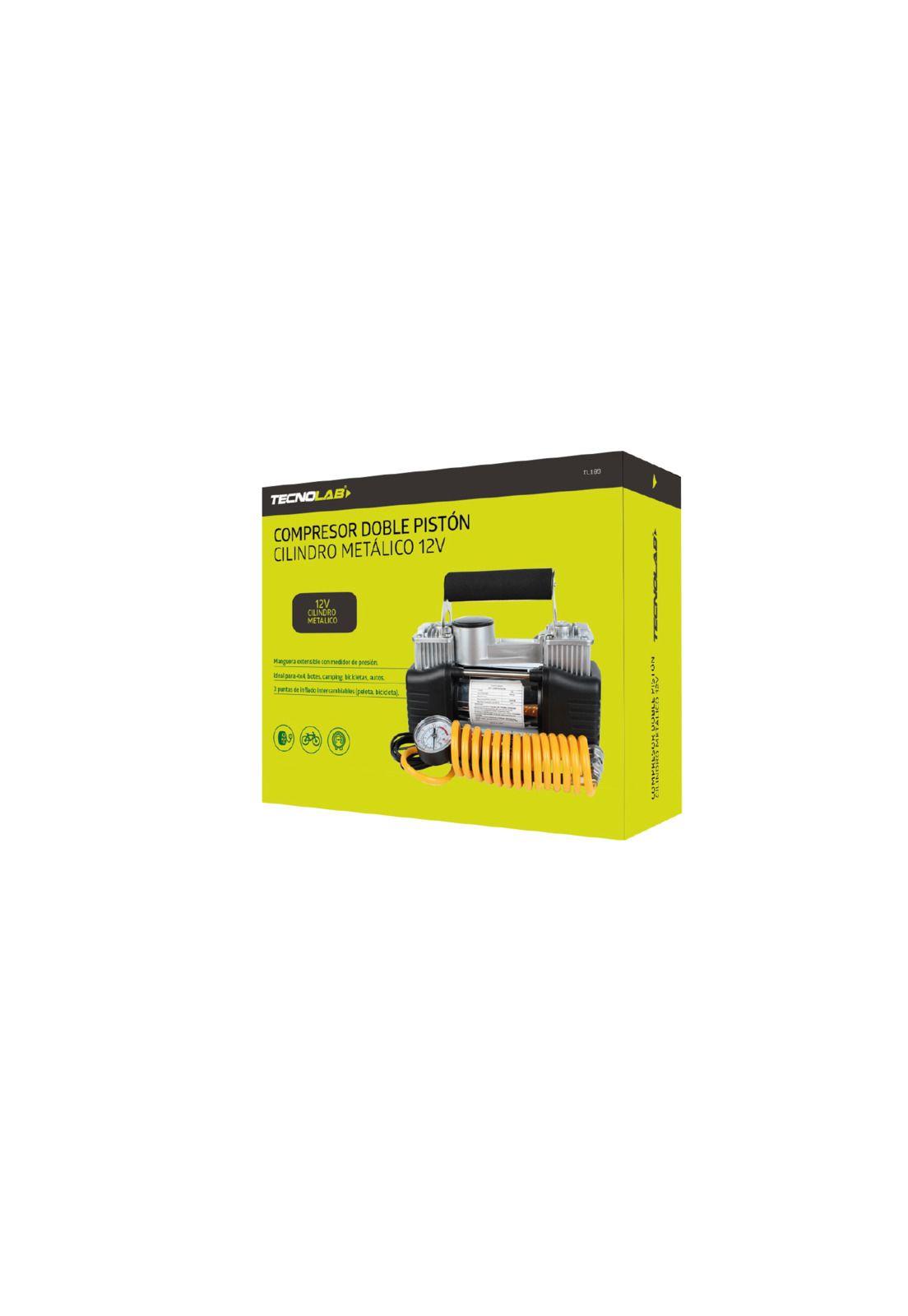 Compresor de Aire para Autos 12V Doble Cilindro 150 PSI Max-8