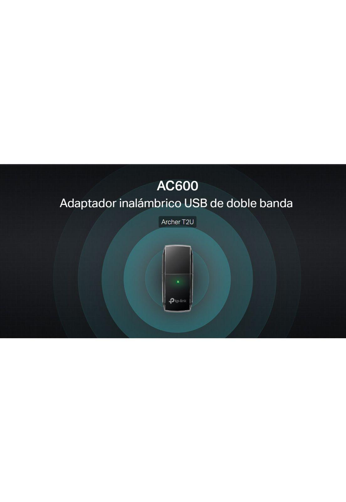Adaptador Wifi Usb Tp-Link Doble Banda Full Speed 600 Mbps Archer T2U-6