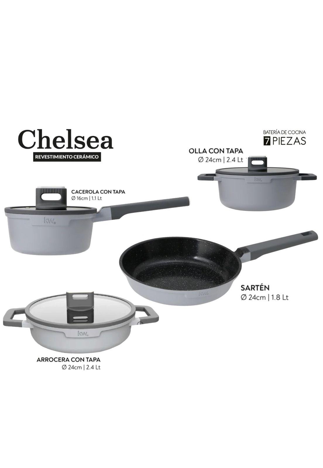 Pack Batería de Cocina Profesional KW Forged Aluminum Gray-4