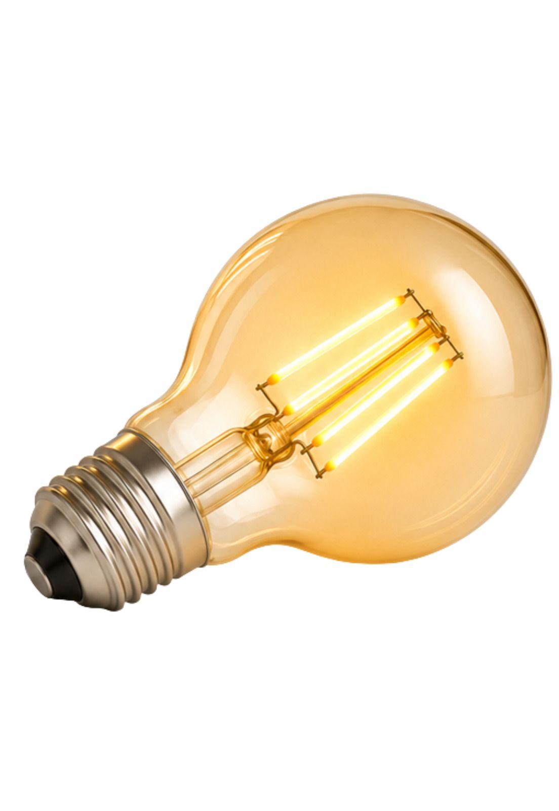 Ampolleta LED Filament Deco Globo Wellmax E27 Calida 8W G95-2