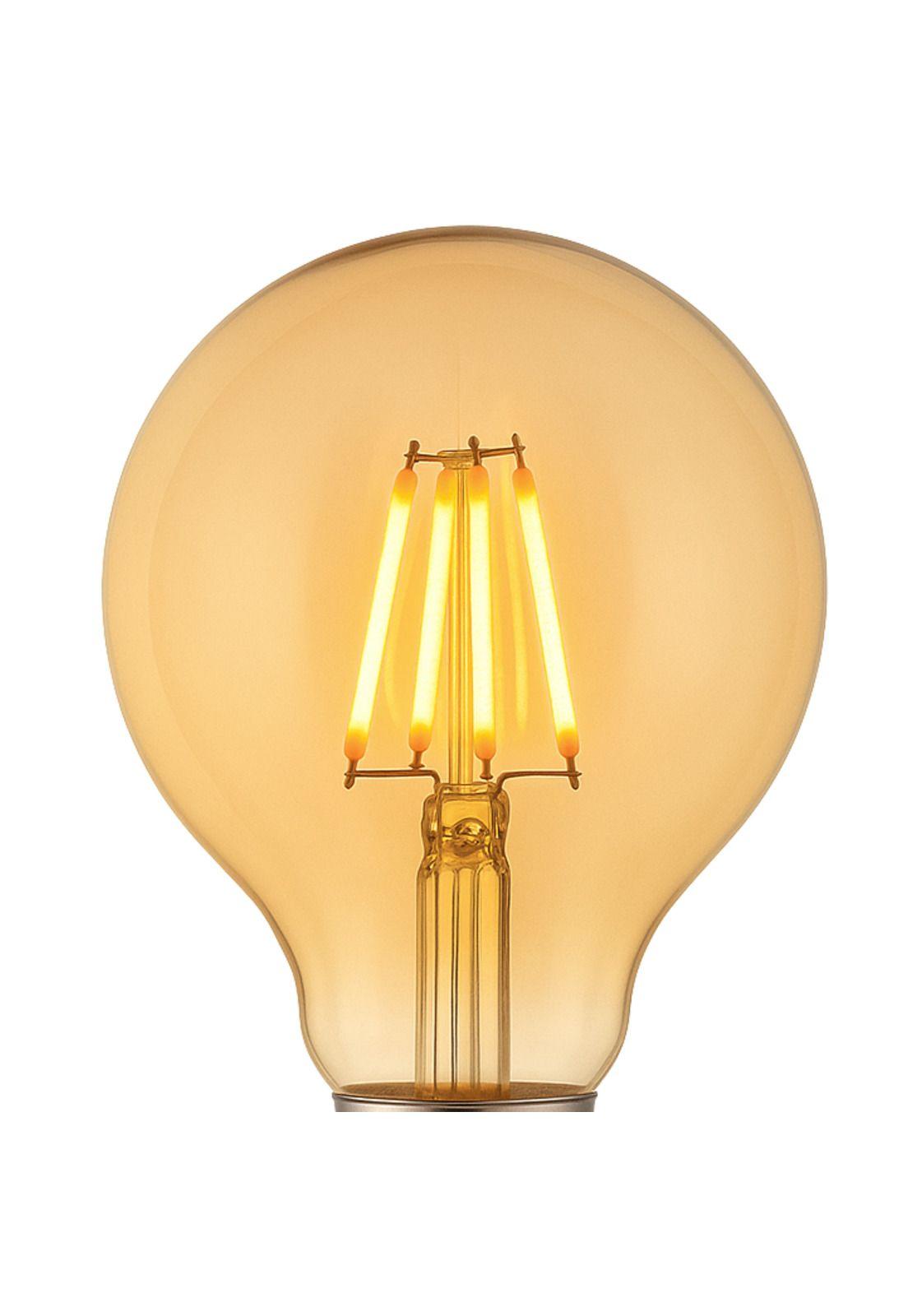 Ampolleta LED Filament Deco Globo Wellmax E27 Calida 8W G95-3