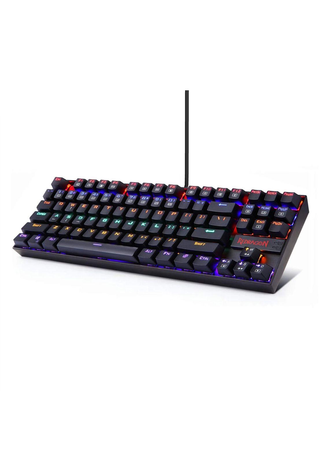 Teclado Mecánico Redragon Kumara RGB Black Gamer Edition-2