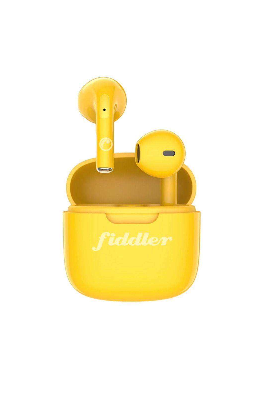 Audifonos In Ear Bluetooth Fiddler Mini Amarillo Android IOS-2