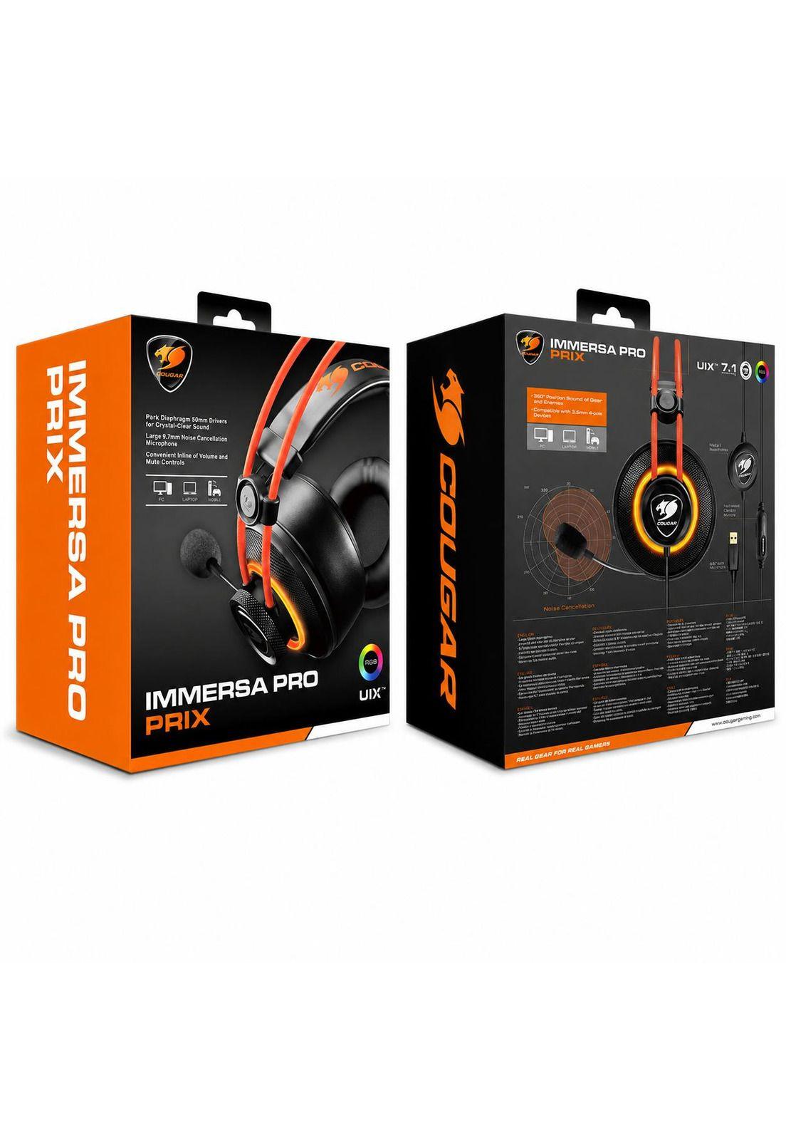 Audifono Cougar Immersa Pro Prix RGB USB 7.1 Multiplataforma-6
