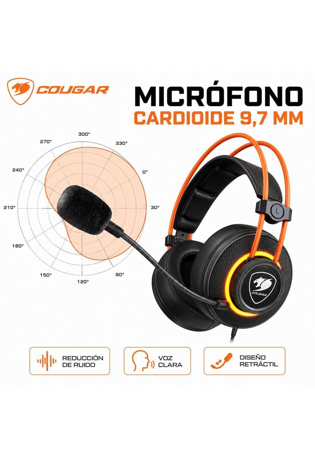 Audifono Cougar Immersa Pro Prix RGB USB 7.1 Multiplataforma-7