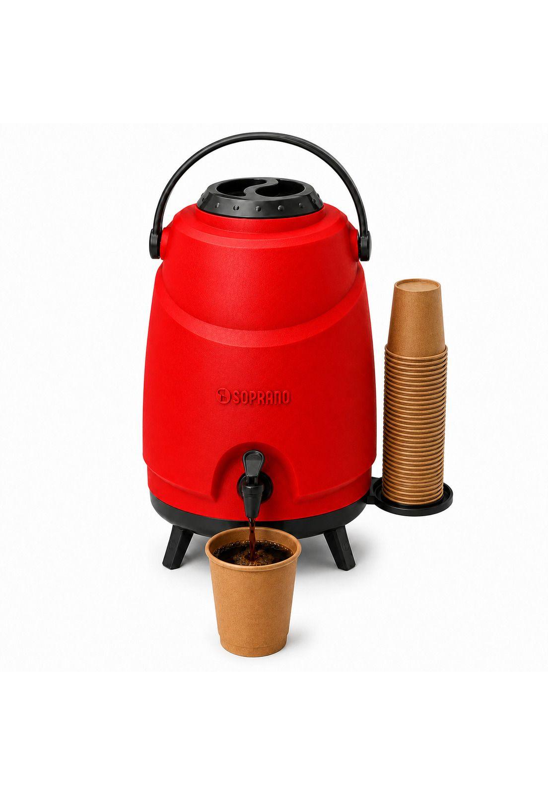 Maxi Termo 12 Litros Soprano Rojo para Agua Fria y Caliente-0