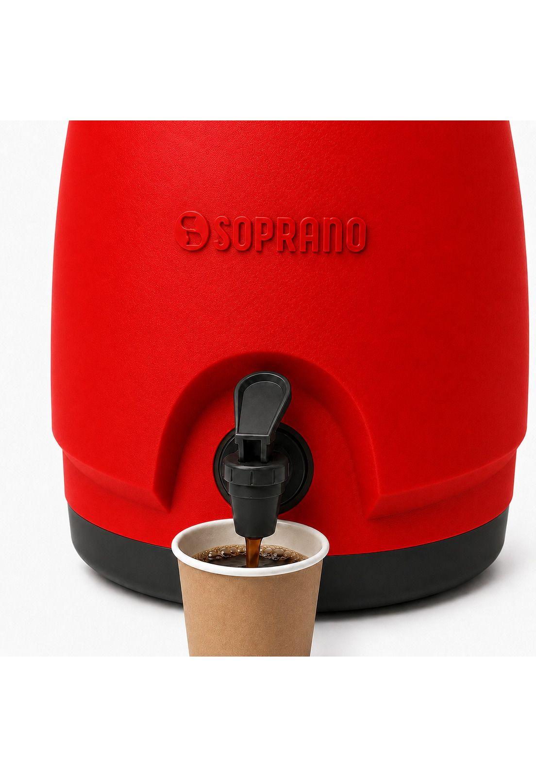 Maxi Termo 12 Litros Soprano Rojo para Agua Fria y Caliente-8