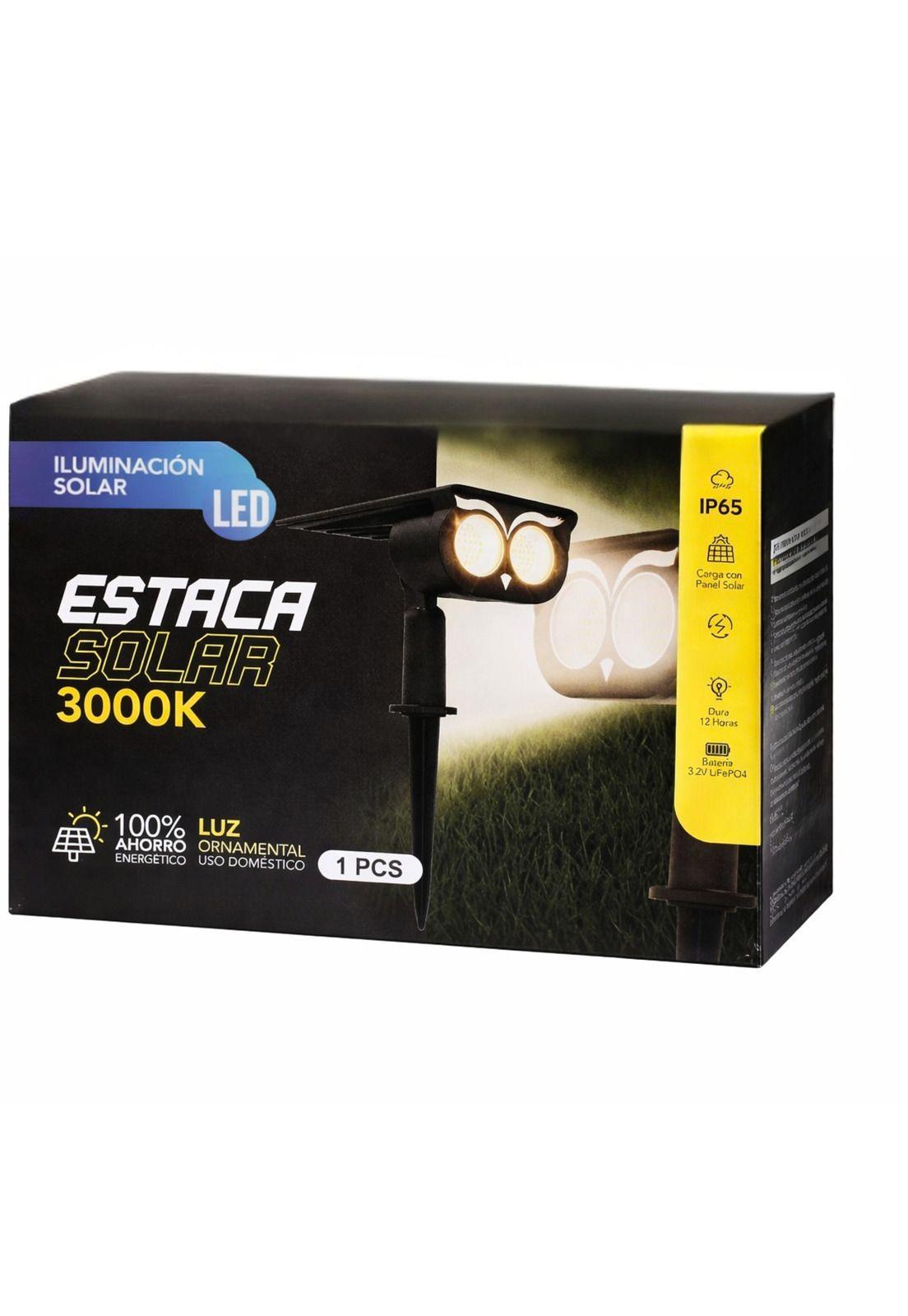 Luminaria Solar con Estaca para Jardín & Patio IP65 3K /12Hr-7