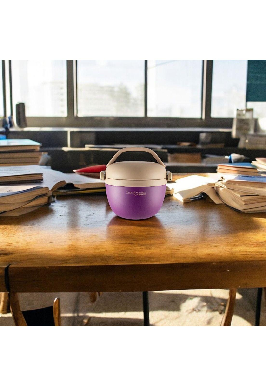 Termo de Comida Inox Purple BS25 Domo 600ML Thermos CRB-600P-3