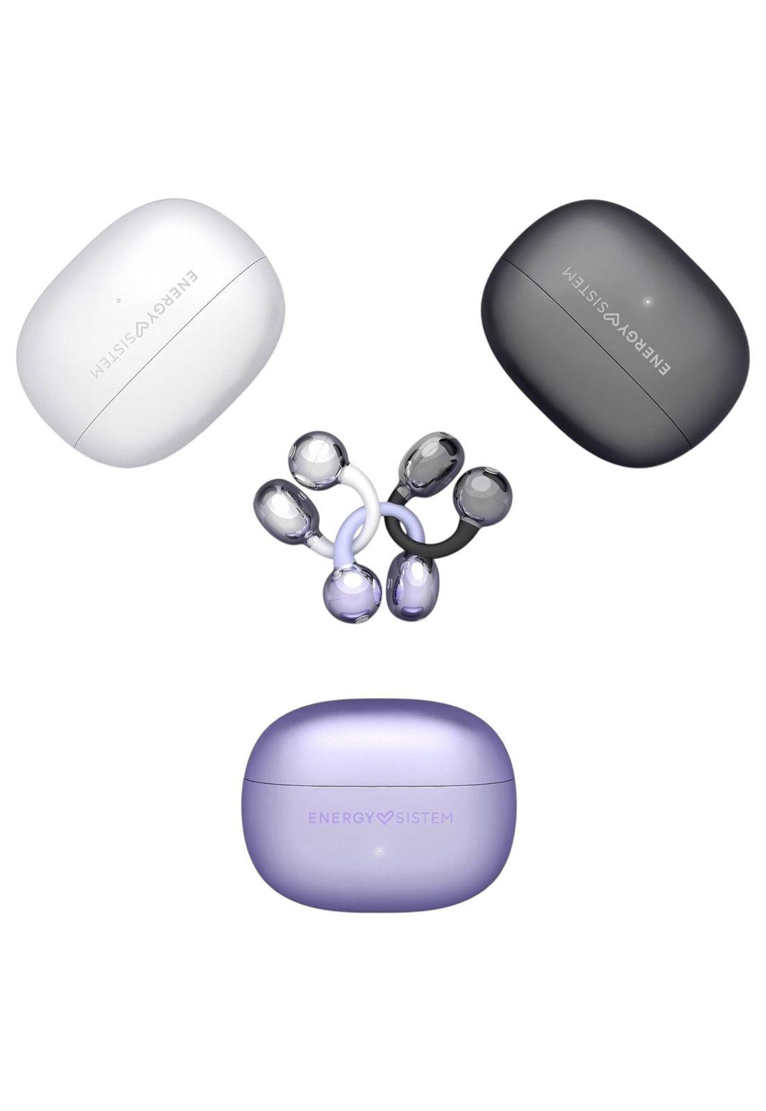 Audífonos Bluetooth Energy SIstem Chicpods Violet ANC +23Hrs-6