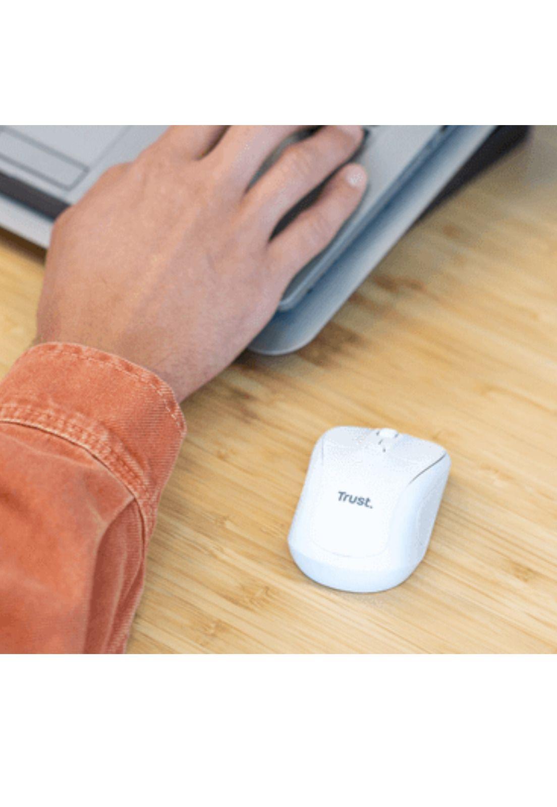 Mouse Inalámbrico Trust Primo  2.4Ghz White-6