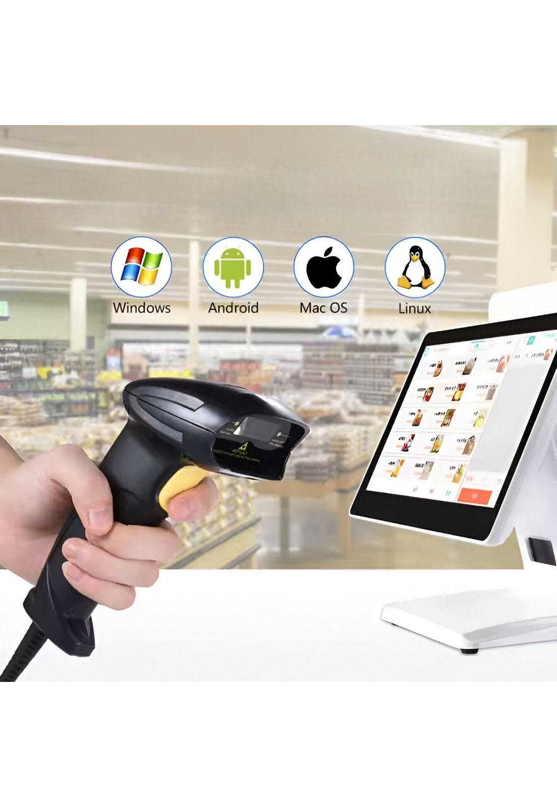 Lector de Códigos de Barra Inalámbrico CCD 2.4G Recargable-2